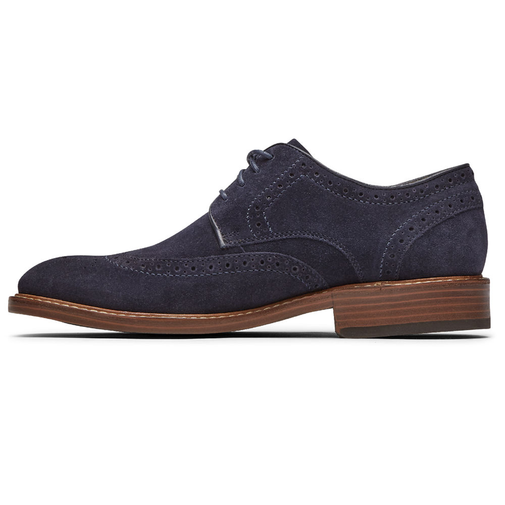 Rockport Lace Up For Mens Navy - Kenton Wingtip - QH1326975